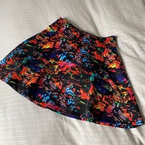 Beautiful colorful skater skirt. Petite small.